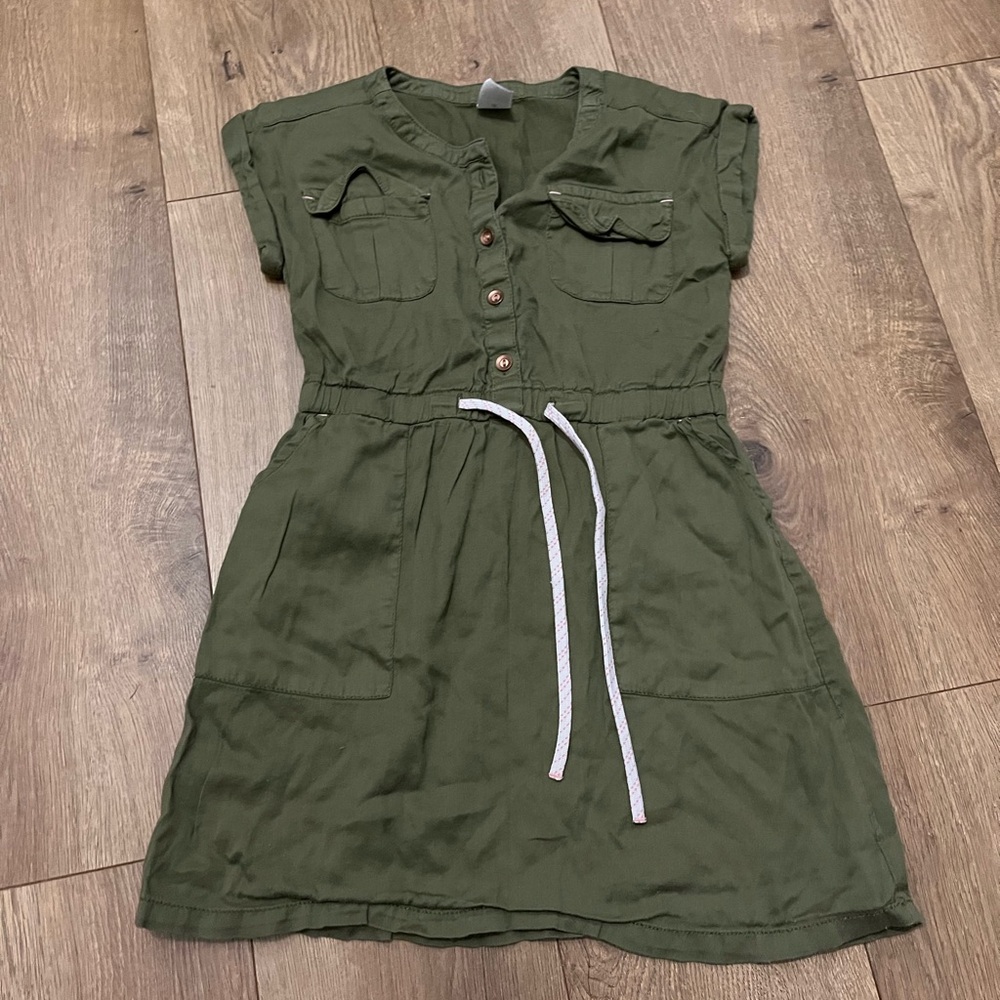 Dark green toddler dress